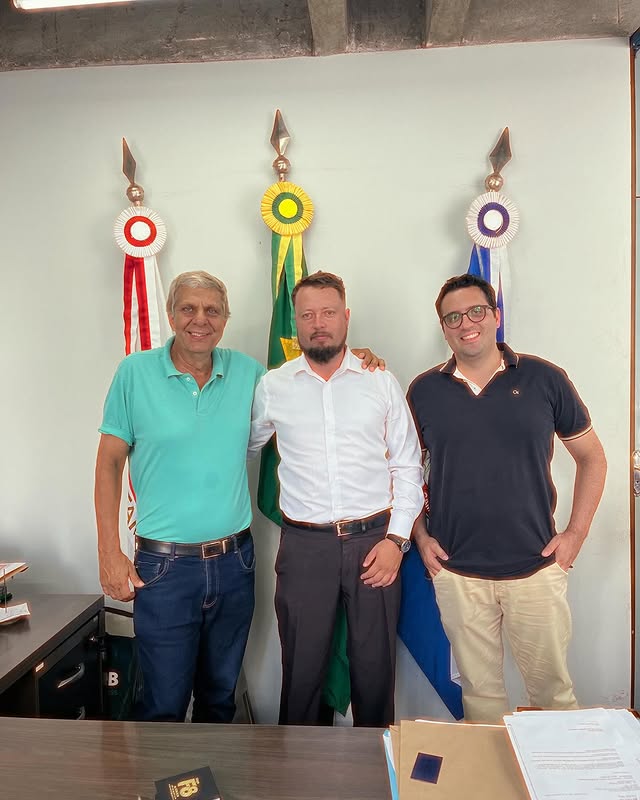 Prefeito Carlos Alberto e seu Vice, Sr. Aldo.